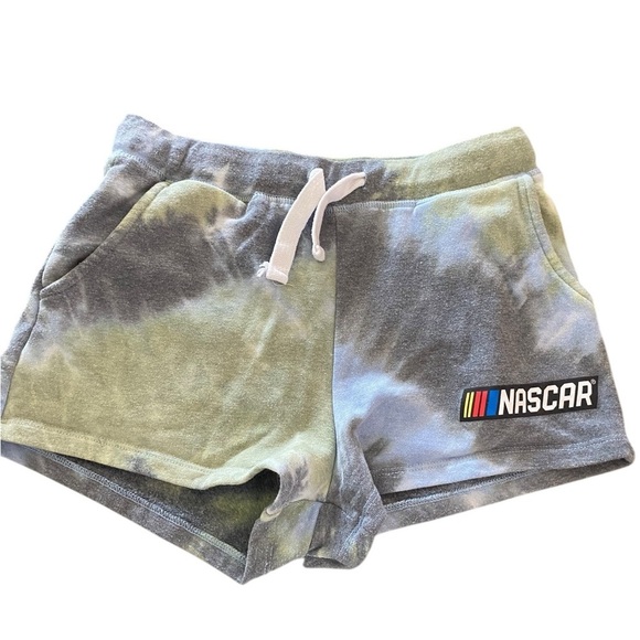 Daytona Nascar cotton blend tie dye sweats sweatshirt shorts Fall lounge set - Picture 4 of 5